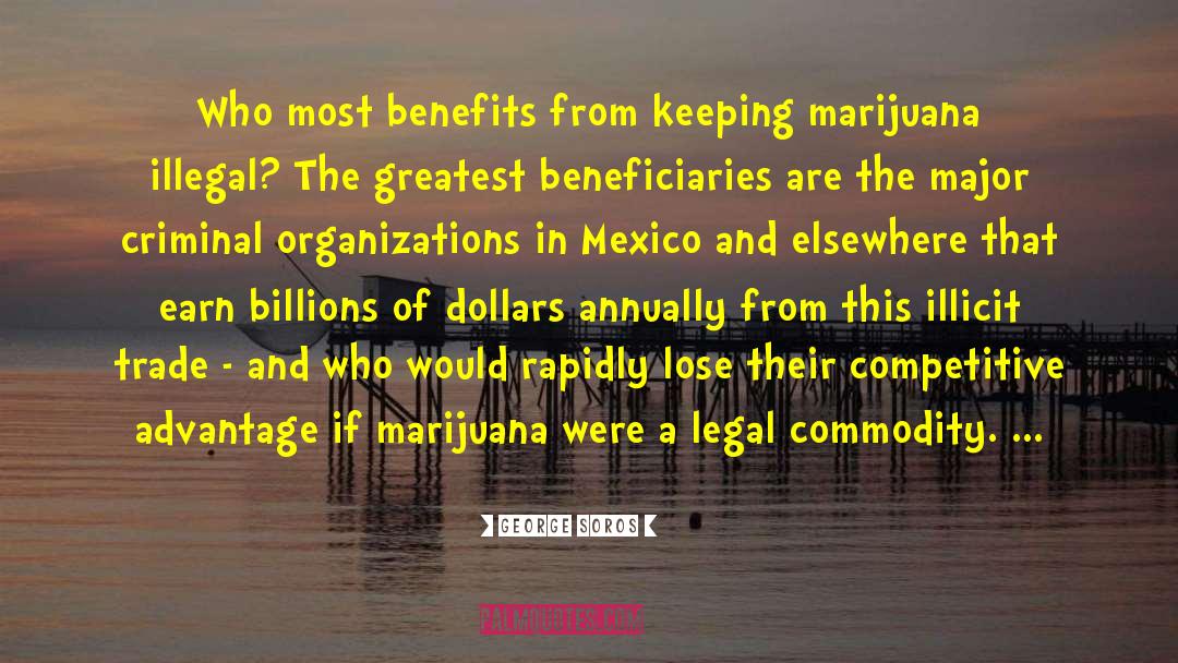 Marijuana Legalization quotes by George Soros
