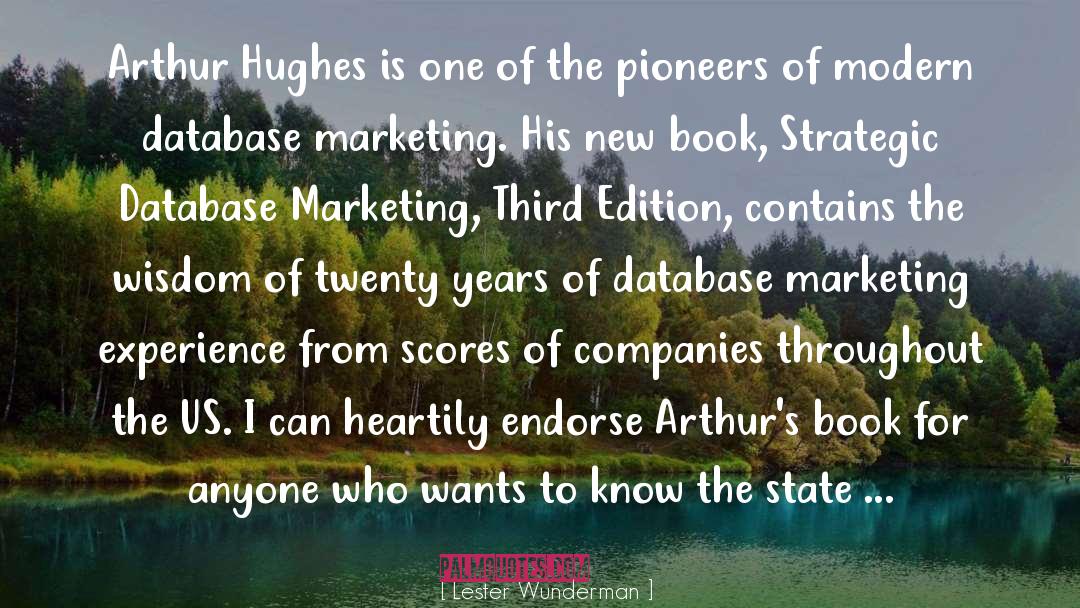 Marilyn Hughes Gaston quotes by Lester Wunderman