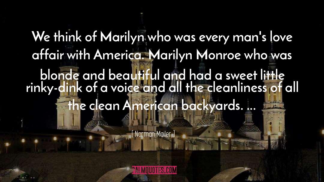 Marilyn Monroe quotes by Norman Mailer