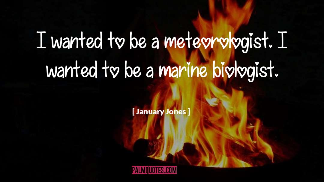 Marine Biologist quotes by January Jones
