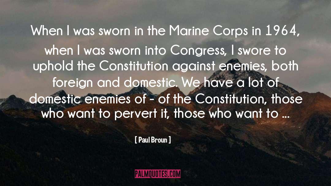 Marine Corps quotes by Paul Broun