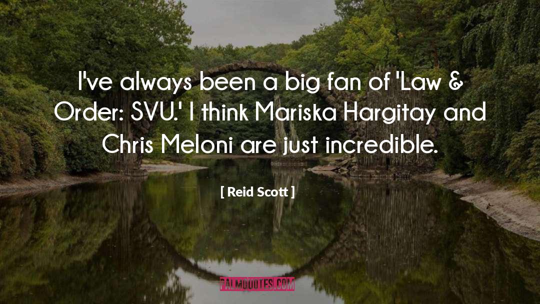 Mariska Hargitay quotes by Reid Scott