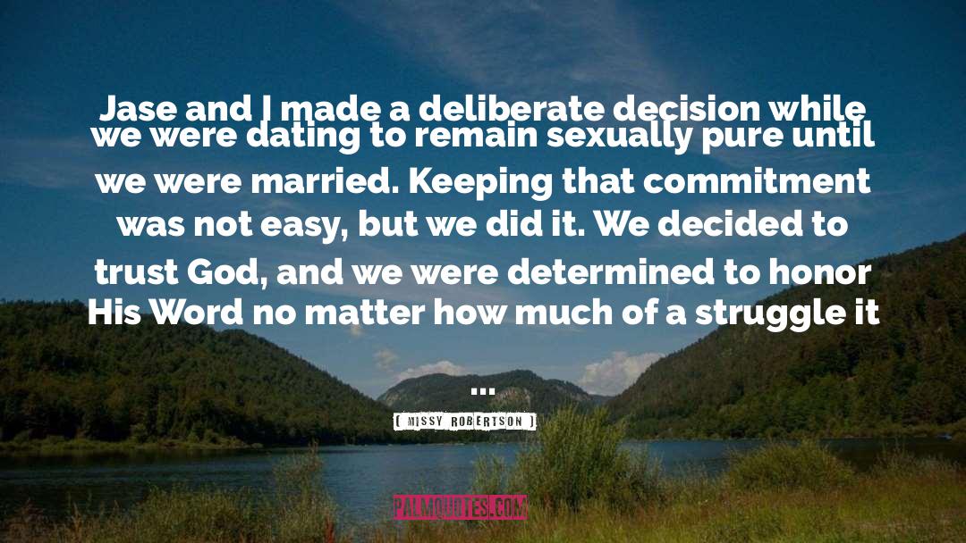 Marital Vows quotes by Missy Robertson