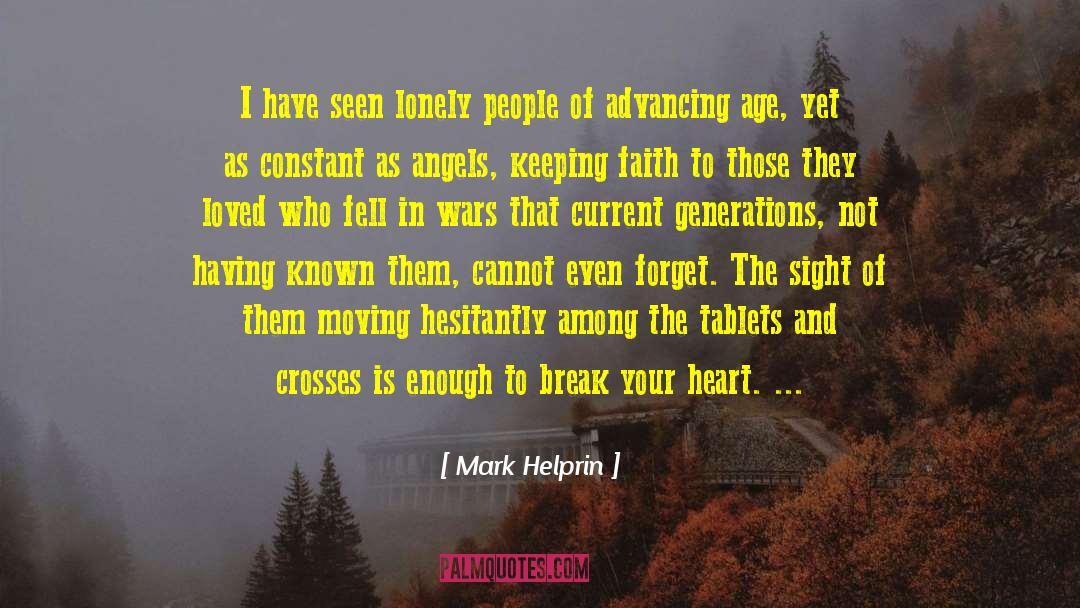 Mark Tewksbury quotes by Mark Helprin