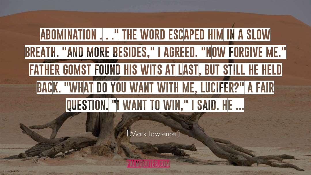 Mark Tewksbury quotes by Mark Lawrence