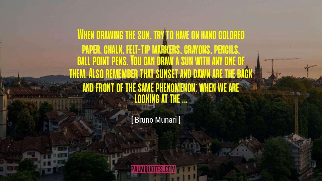Markers quotes by Bruno Munari