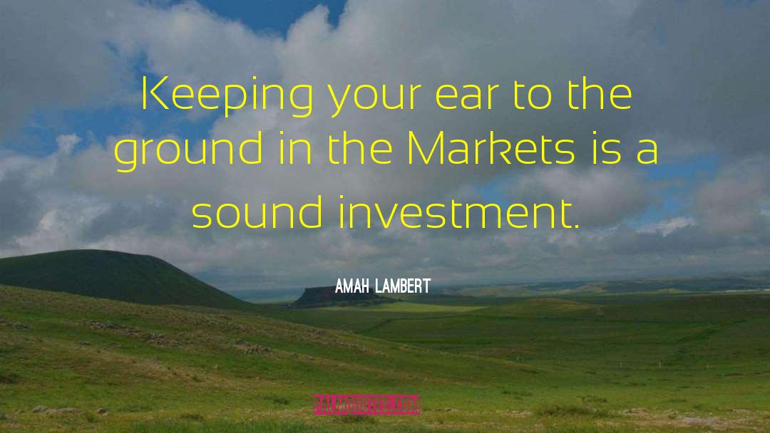 Market Crash quotes by Amah Lambert