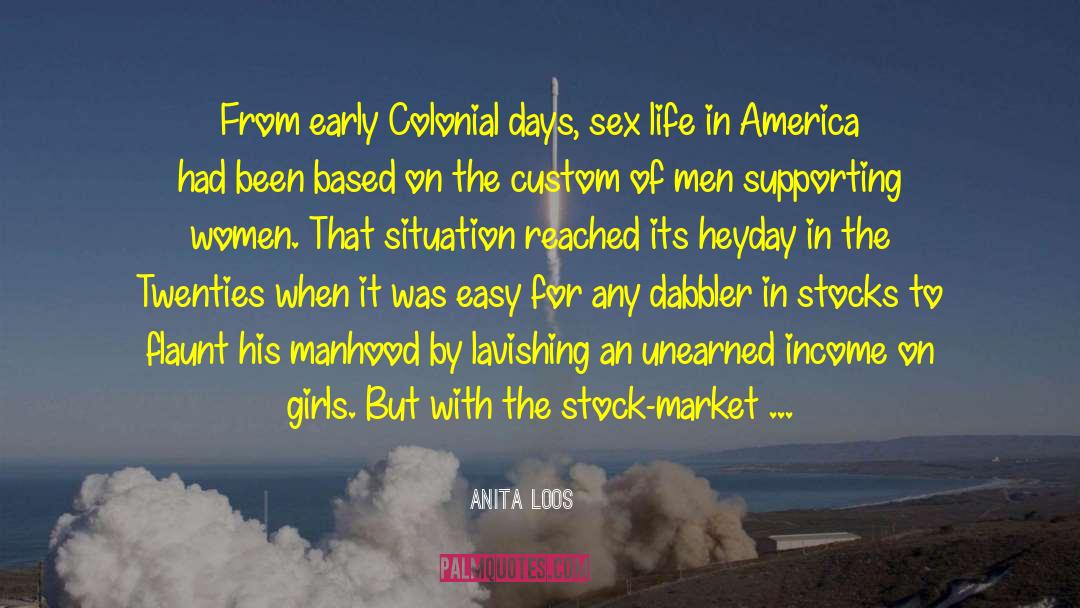 Market Crash quotes by Anita Loos