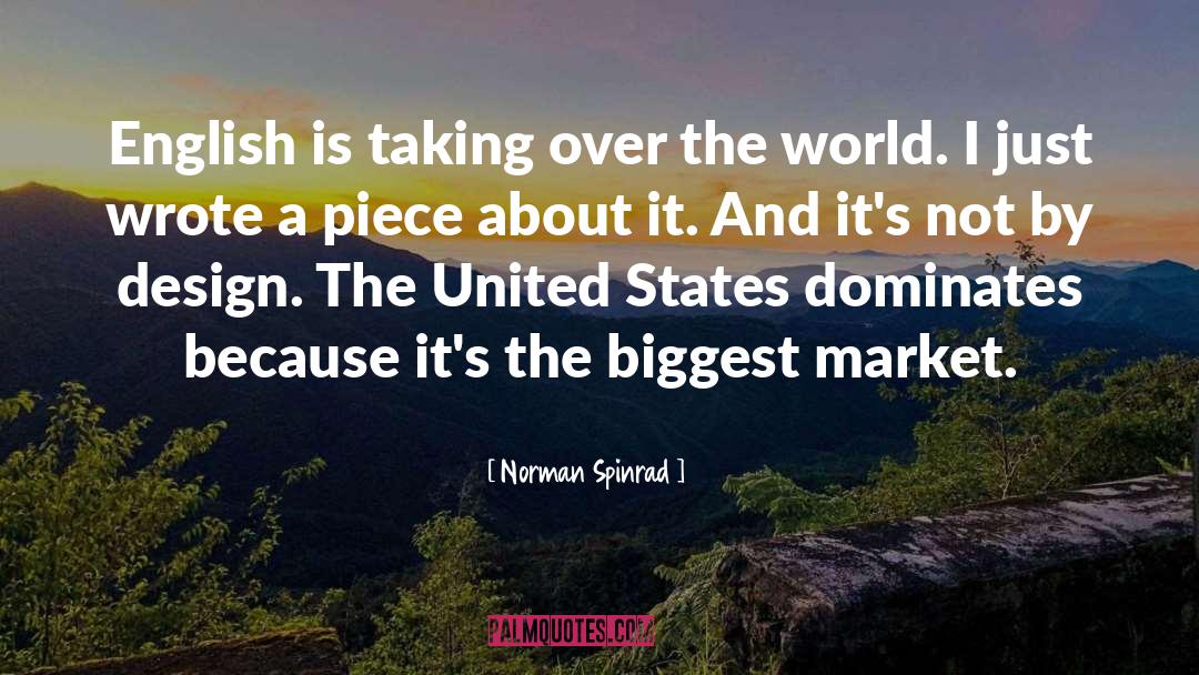 Market Design quotes by Norman Spinrad