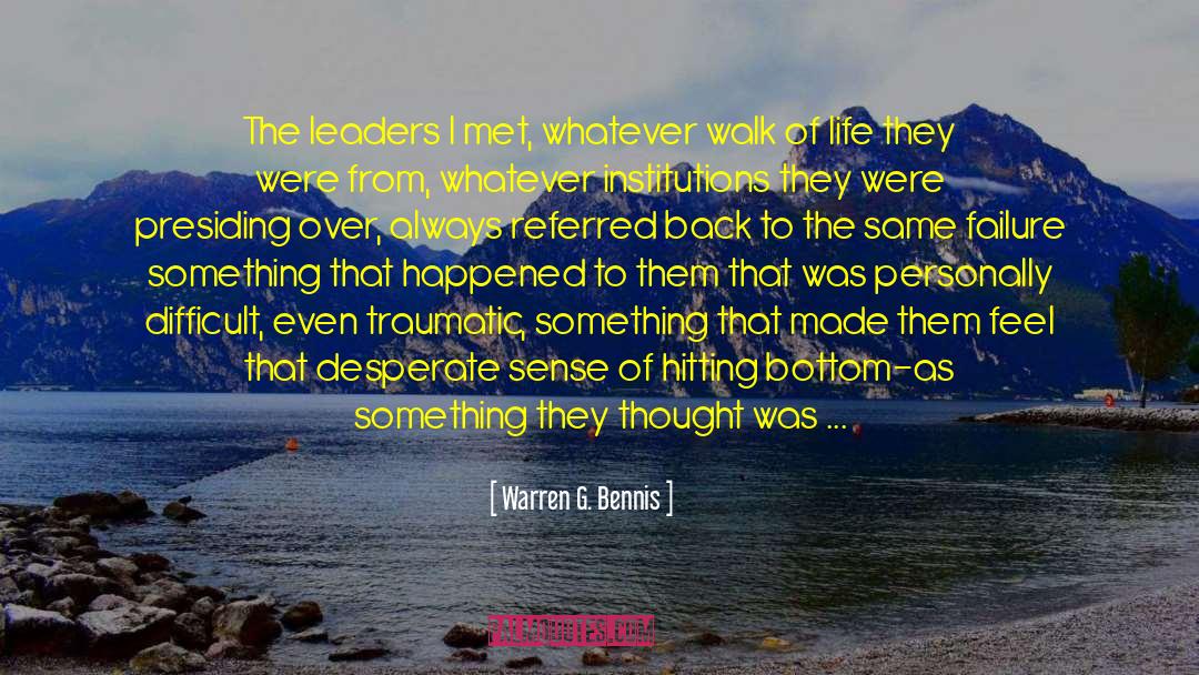Market Leaders quotes by Warren G. Bennis