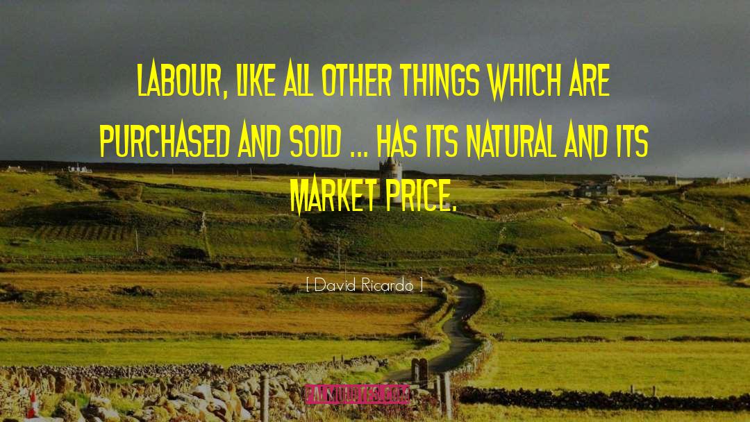 Market Maker quotes by David Ricardo