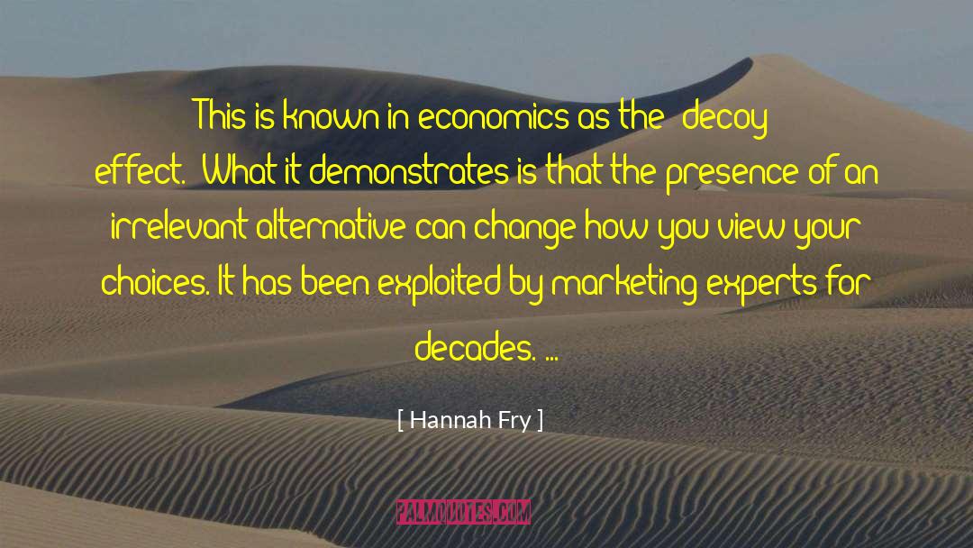 Marketing Consultant quotes by Hannah Fry