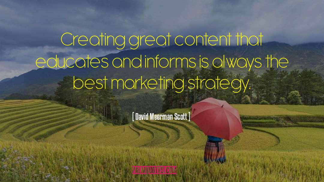 Marketing Strategy quotes by David Meerman Scott