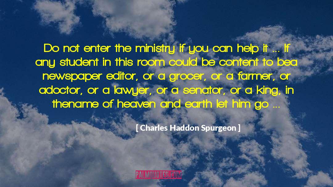 Marketplace Ministry quotes by Charles Haddon Spurgeon