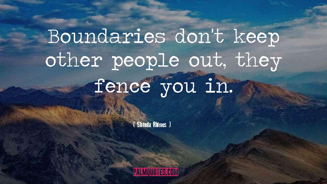 Marleau Fence quotes by Shonda Rhimes