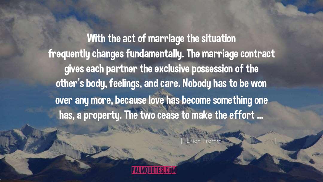 Marriage Contract quotes by Erich Fromm