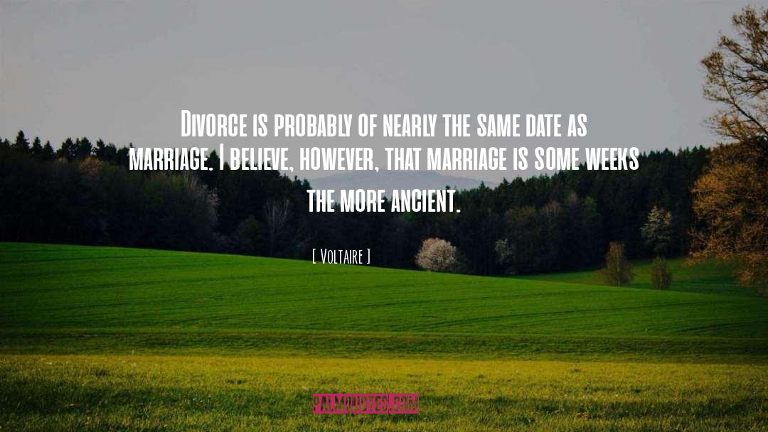 Marriage Divorce quotes by Voltaire