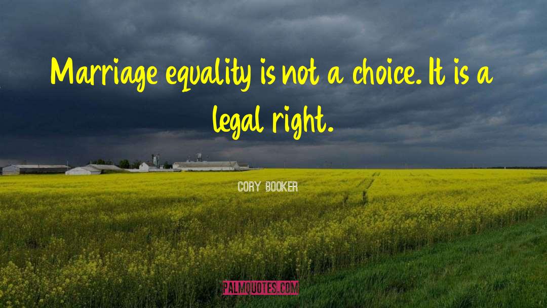 Marriage Equality quotes by Cory Booker