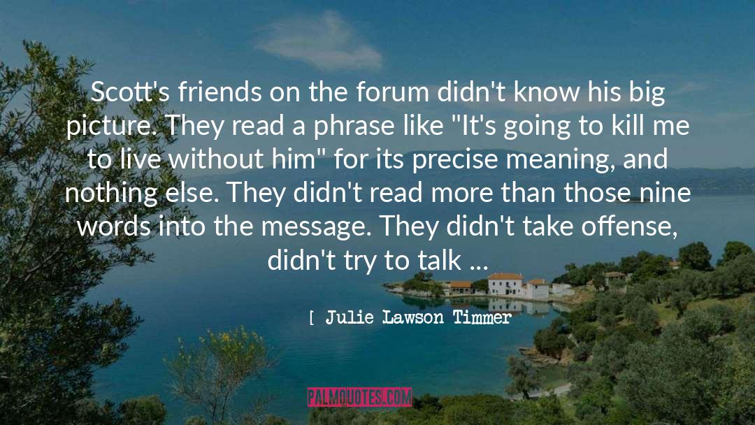 Marriage Is Not For Me quotes by Julie Lawson Timmer