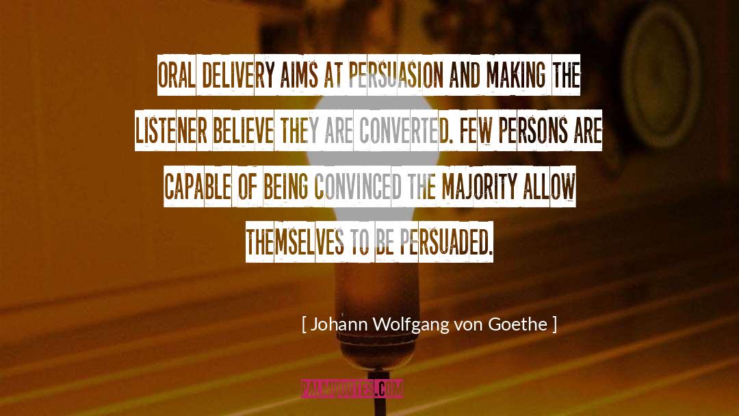 Marriage Persuasion quotes by Johann Wolfgang Von Goethe
