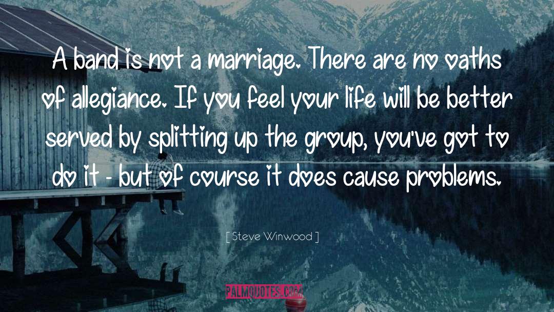 Marriage Problems quotes by Steve Winwood