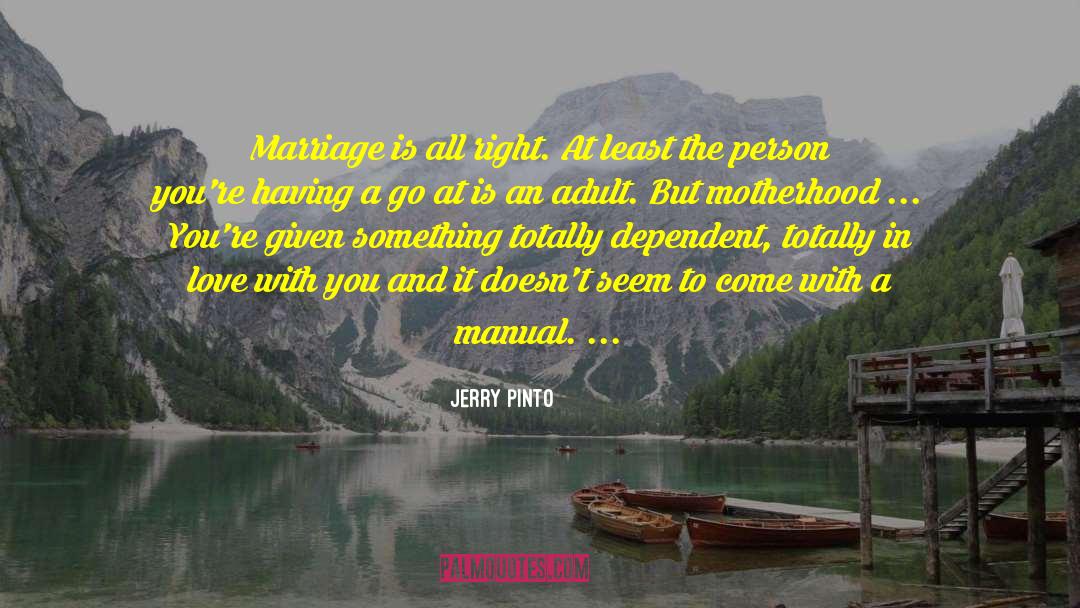 Marriage Snoring quotes by Jerry Pinto