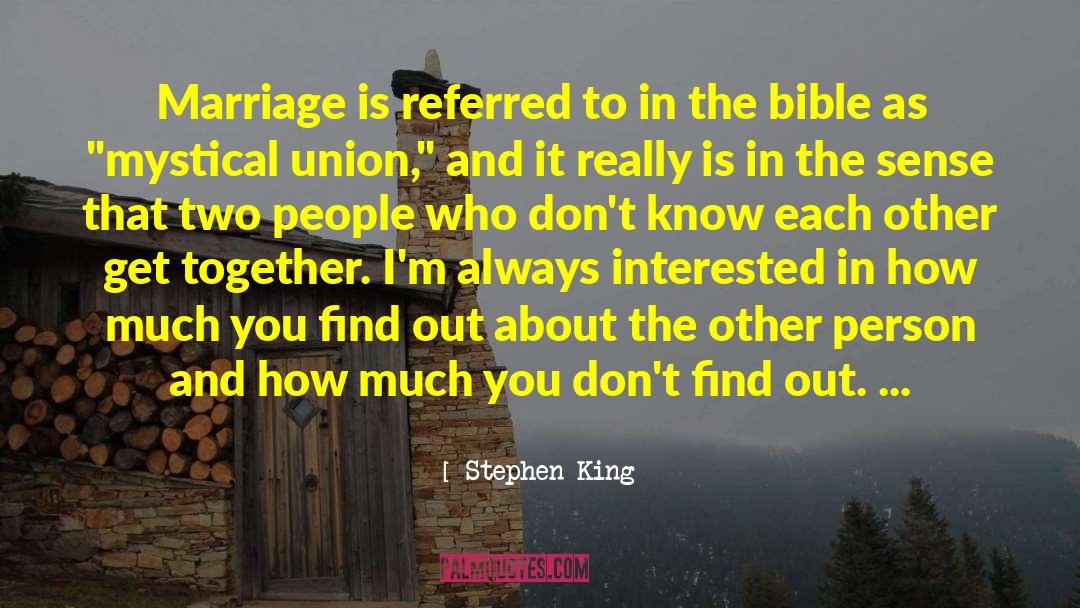 Marriage Within quotes by Stephen King