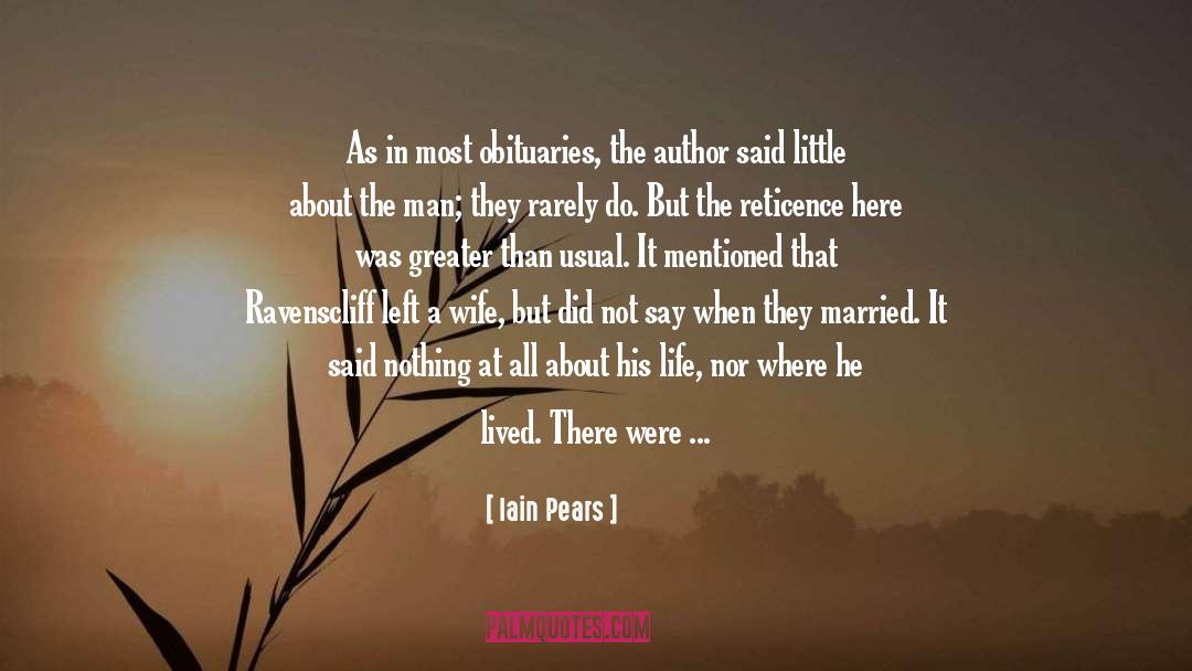 Married Life Funny quotes by Iain Pears