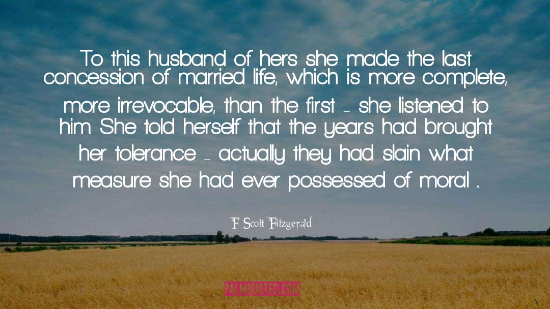 Married Life quotes by F Scott Fitzgerald