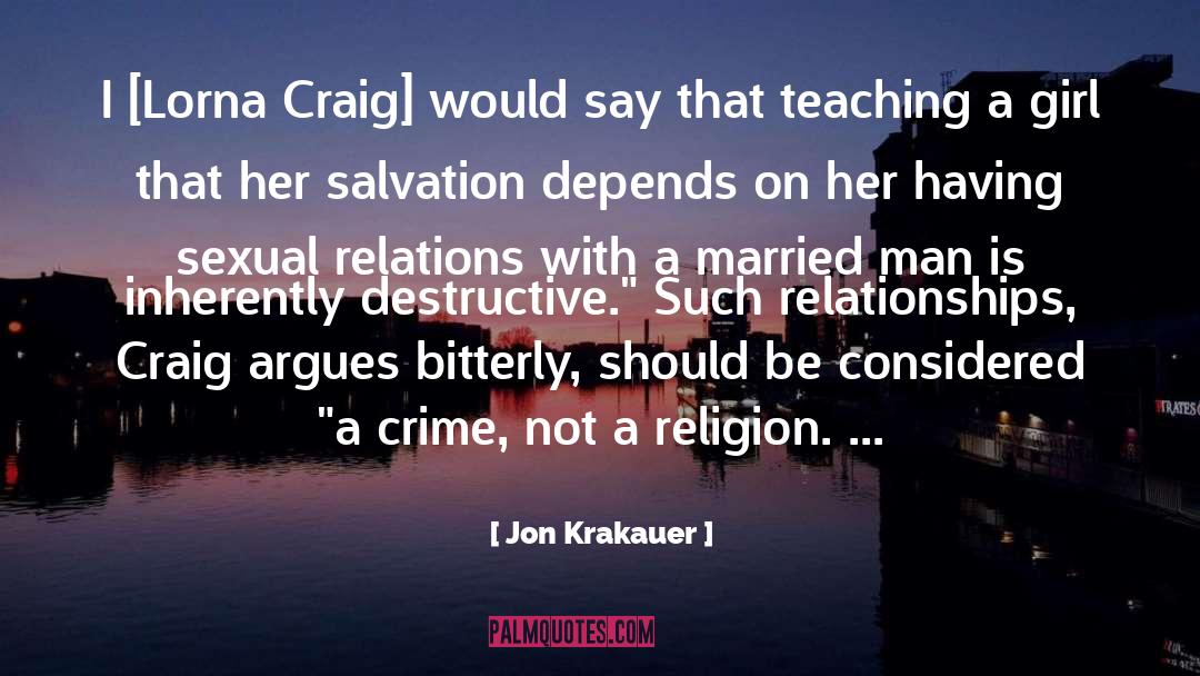 Married Man quotes by Jon Krakauer