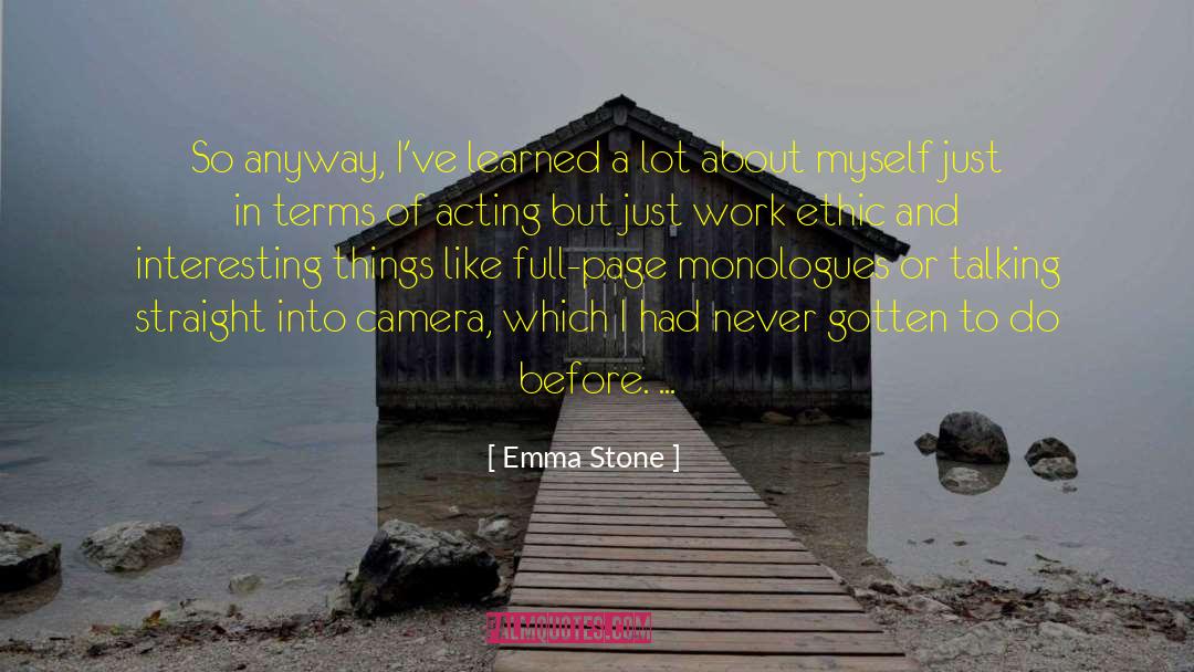 Marrying Stone quotes by Emma Stone