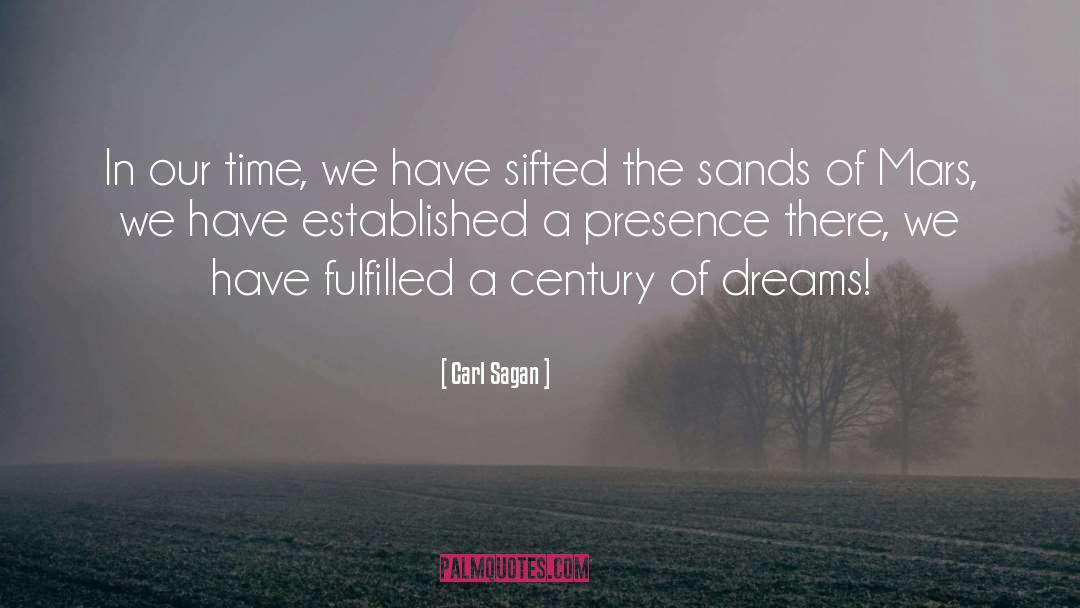 Mars Dreamcote quotes by Carl Sagan