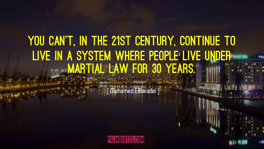 Martial Law quotes by Mohamed ElBaradei