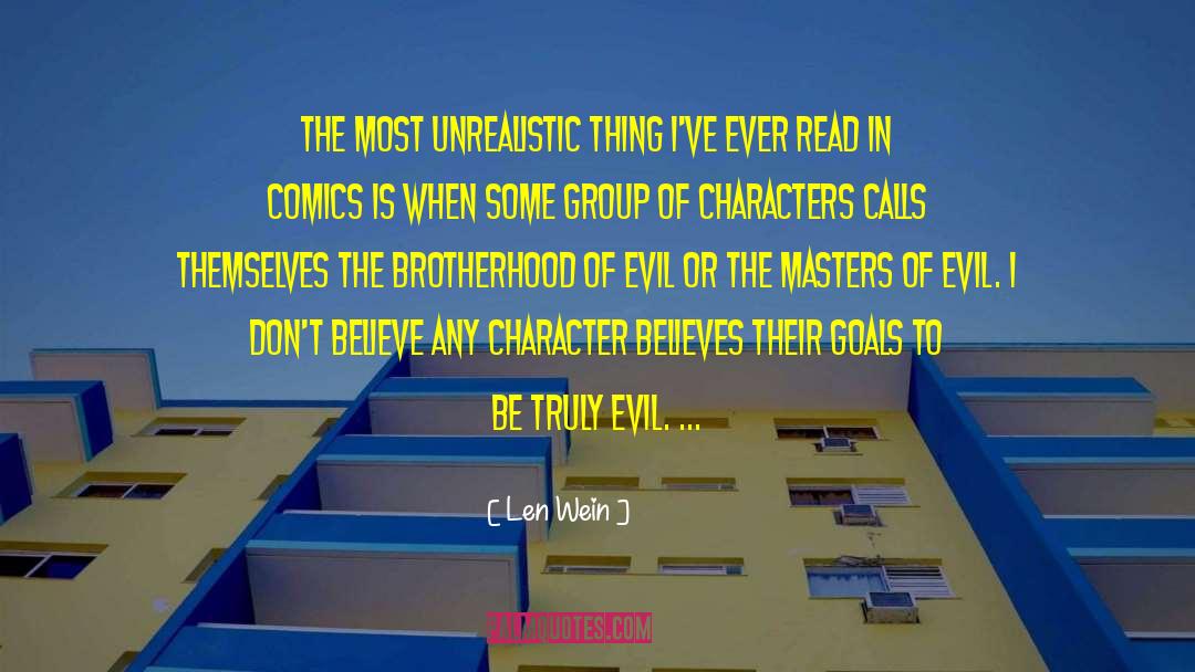 Marvel Comics quotes by Len Wein