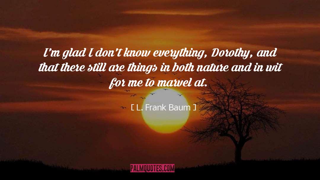 Marvel quotes by L. Frank Baum