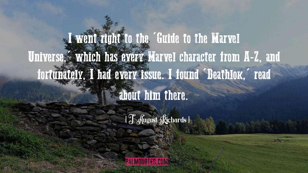 Marvel Wallpaper quotes by J. August Richards