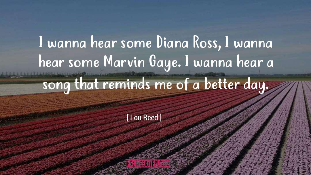 Marvin Gaye quotes by Lou Reed