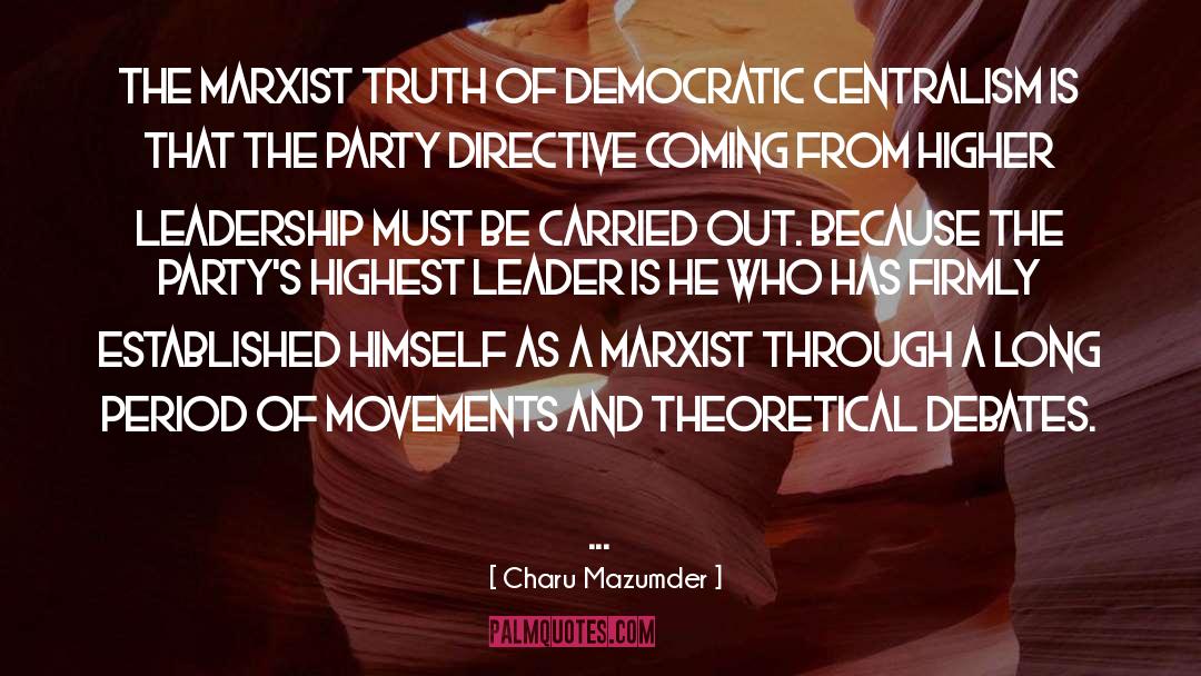 Marxist Leninism quotes by Charu Mazumder