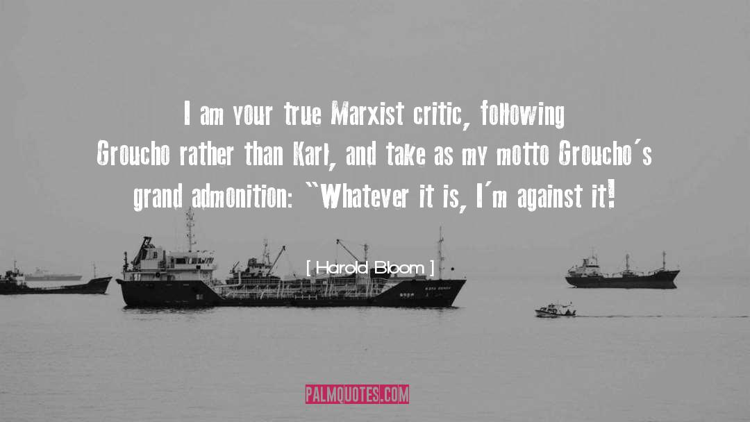 Marxist quotes by Harold Bloom