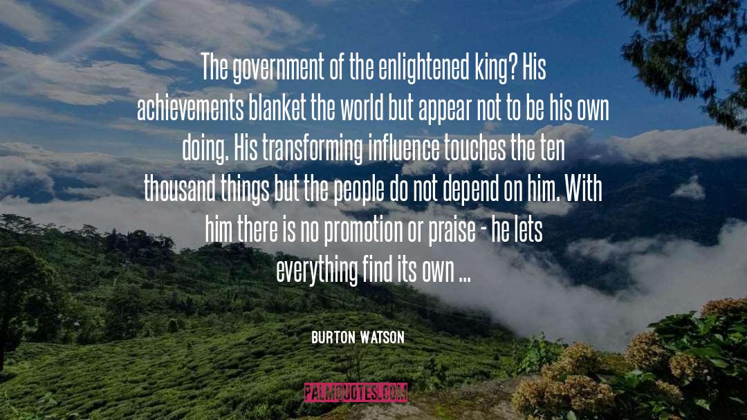 Mary Burton King quotes by Burton Watson