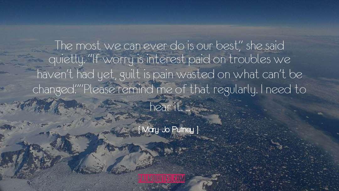 Mary Jo Shively quotes by Mary Jo Putney