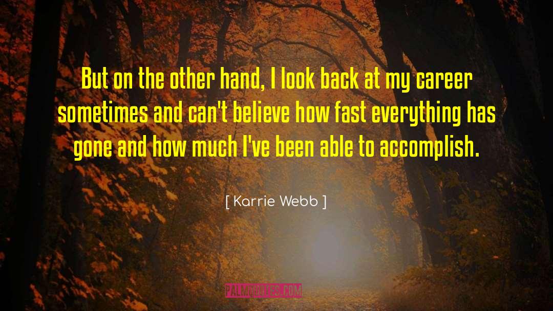 Mary Webb quotes by Karrie Webb