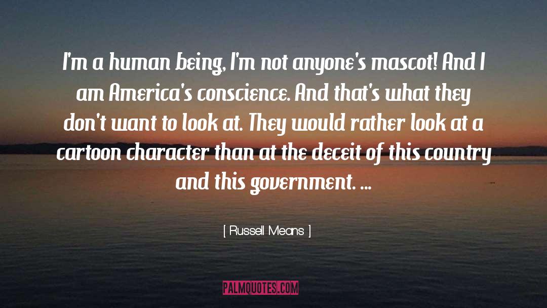 Mascots quotes by Russell Means