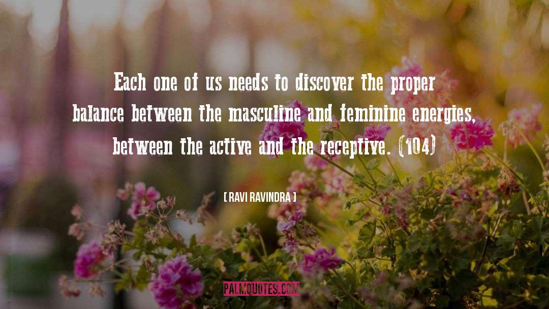 Masculine And Feminine quotes by Ravi Ravindra