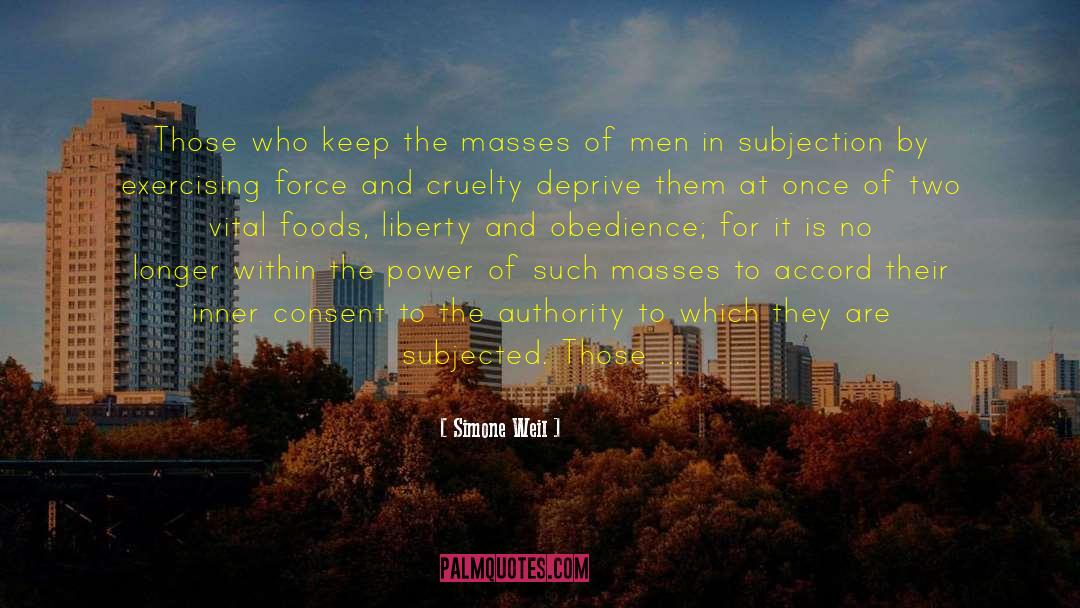 Masculine Authority quotes by Simone Weil