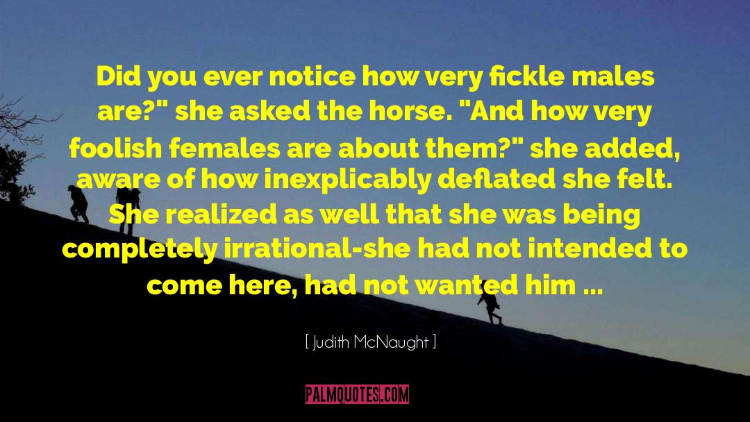 Masculine Feminine quotes by Judith McNaught