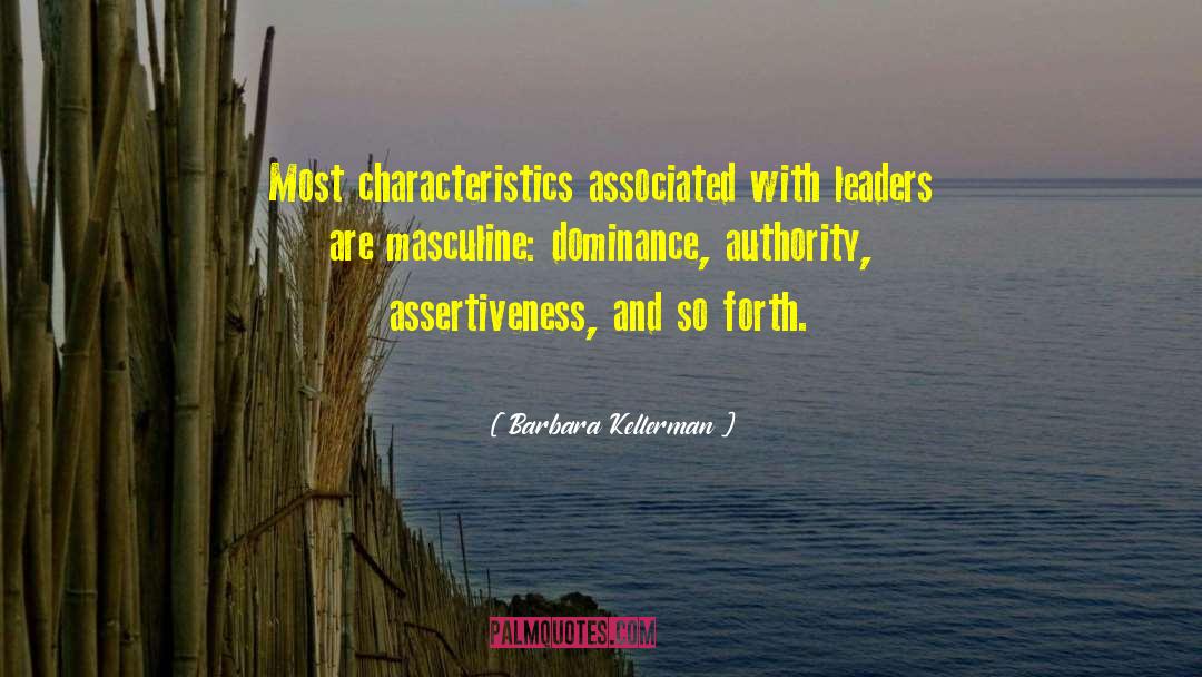 Masculine quotes by Barbara Kellerman