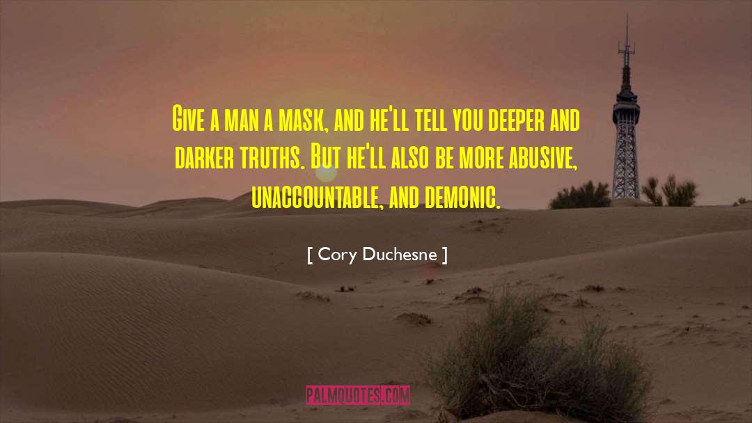 Mask Unmask quotes by Cory Duchesne