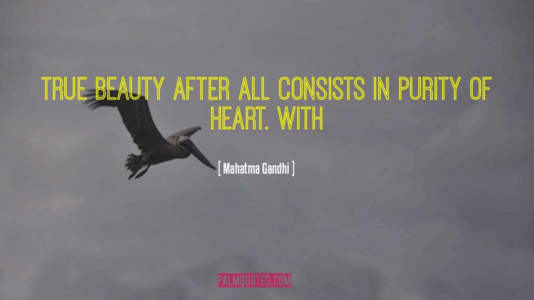 Masking Beauty quotes by Mahatma Gandhi