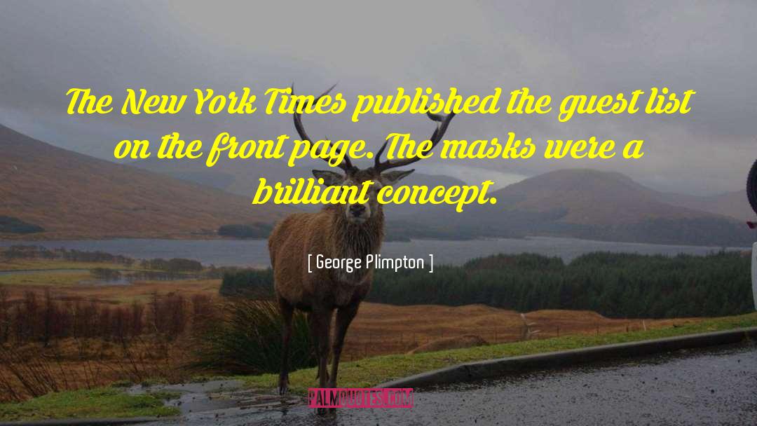 Masks quotes by George Plimpton